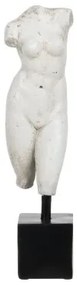 Scultura Busto Bianco Nero 14 x 11 x 43 cm
