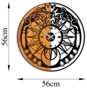 Orologio da parete diametro 56 cm 1xAA legno/metallo