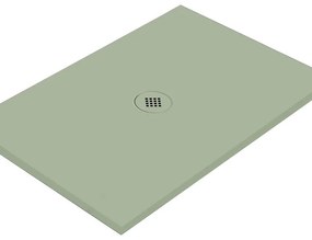 Piatto doccia in ceramica extra slim verde L 120 x L 70 cm