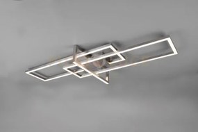Salinas plafoniera led 34w 3900lm, 3000k triplo rettangolo acciaio ...
