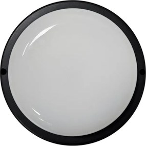 Plafoniera LED da esterno LED/15W/230V 4200K diametro 15,5 cm IP64 nero