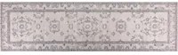 Tappeto Runner Grigio Beige Cotone 80 x 300 cm Corridoio Cucina Tappeto lungo