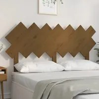 Testiera per Letto Miele 151,5x3x81cm in Legno Massello di Pino 819228