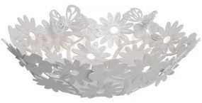 Centro tavola di design margherite piccolo bianco marmo