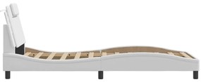 Giroletto con Testiera Bianco 90x190 cm in Similpelle