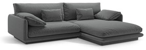 Divano angolare grigio scuro (angolo destro) Torino - Micadoni Home
