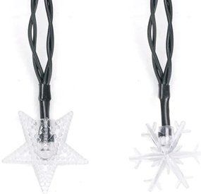 Aigostar - Catena di Natale solare a LED 50xLED/8 funzioni 12m IP65 bianco caldo