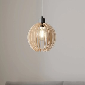 Lampada a sospensione Clay Envostar, dimmerabile, Legno chiaro, Soggiorno / Sala da pranzo, Legno, Scandinavo, Lampada a sospensione
