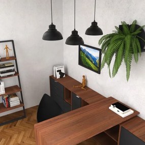 Lampadario a sospensione con filo SVEN 3xE27/15W/230V nero