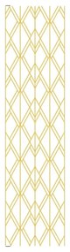 Pannello mdf decoro geometrie Gatsby oro L 240 x H 60 cm Sp 19 mm multicolore