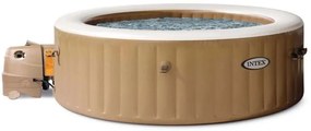 piscina idromassaggio gonfiabile intex "purespa bubble massage" marrone 8 persone 236x236x71 cm - cod. 28412np