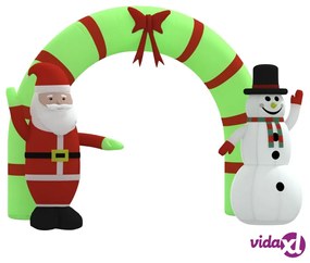 vidaXL Ingresso ad Arco Gonfiabile con LED 270 cm