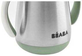 Beaba - Tazza termoisolante con cannuccia 250 ml verde