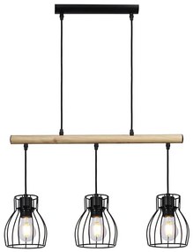 Lampadario su corda BERNITA 3xE27/60W/230V