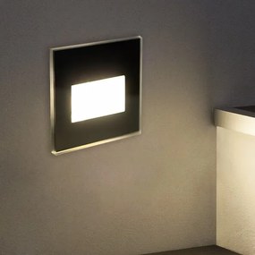 Segnapasso LED per Scatola 503 3.5W IP65 Nero - Antiabbagliamento Colore Bianco Naturale 4.200K