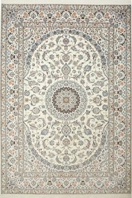 Nain Tappeto persiano 310x220 Beige (Iran) Annodato A Mano