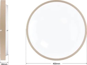 Brilagi - Apparecchio LED dimmerabile GLASS POOL DOUBLE LED/48W/230V 40 cm beige + telecomando