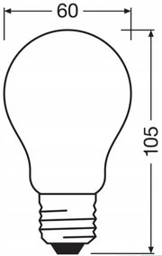 Lampadina LED dimmerabile RETROFIT A60 E27/11W/230V 4000K - Osram