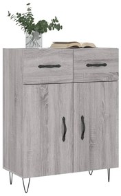 Credenza grigio sonoma 69,5x34x90 cm in legno multistrato