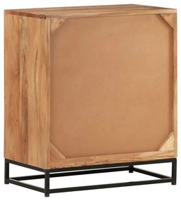 Credenza 60x35x70 cm in legno massello di acacia