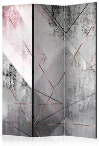 Paravento  Triangular Perspective [Room Dividers]  Colore Rosa, Dimensioni e Misure 135x172