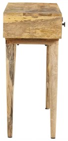Tavolo consolle 115x35x76 cm in legno massello di mango