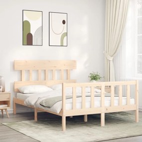 Giroletto Senza Materasso 140x200 Cm İn Legno Massello Di Pino /