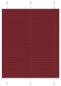 Tenda Plissettata Rosso Bordeaux 110x100 Cm Larghezza Tessuto /