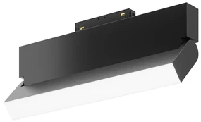 Base Di Illuminazione Basic Per Binario Moderno Alluminio Nero 20W Luce Calda