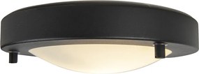 Plafoniera moderna nera 18 cm IP44 - Yuma