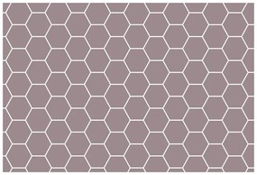 Carta da parati autoadesiva – Motivo esagonale moderno