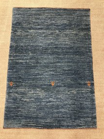Gashguli Tappeto 110 x 80 Blu (Iran) Annodato A Mano