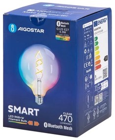 LED RGBW Lampadina FILAMENT G125 E27/4,9W/230V 2700K - Aigostar