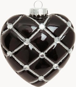 Addobbo per albero di Natale dipinto a mano Heart