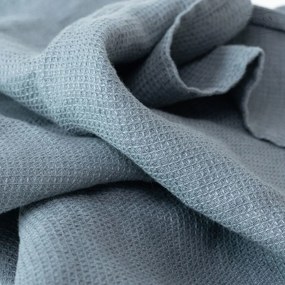 Asciugamano di lino blu 140x100 cm Blue Fog - Linen Tales