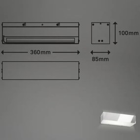 Briloner 2204-018 - Applique a LED da esterno LED/8W/230V IP44 cromo