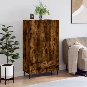 Credenza Rovere Fumo 69,5x31x115 Cm İn Legno Multistrato /