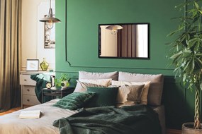 Specchio decorativo rettangolare Cornice in MDF nero 50x50 cm Nero
