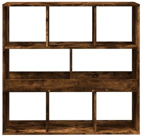 Libreria/divisorio rovere fumo 100x33x94,5 cm