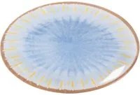Piatto ovale 35 cm in melammina blu Soler