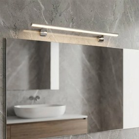 Lampada LED da Specchio 78cm 14W Cromata IP44 Stondata Tripla Installazione Colore Bianco Naturale 4.000K