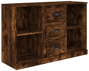 Credenza rovere fumo 104,5x35,5x67,5 cm in legno multistrato