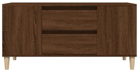 Mobile Porta TV Rovere Marrone 102x44,5x50 cm Legno Multistrato