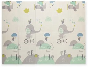 PETITE&MARS - Tappetino da gioco pieghevole CAMPY ELEPHANT&CITY