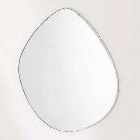 Specchio da parete in metallo (67x60 cm) Astrid Bianco & A - Sklum