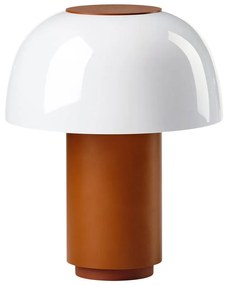 Lampada da tavolo dimmerabile a LED in alluminio arancione (altezza 22 cm) Harvest - Zone