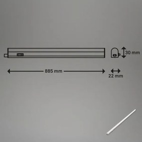 Brilo - Lampada sottopensile LED/10W/230V 4000K 87,3 cm
