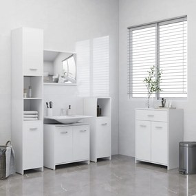 Set mobili da bagno 4 pz bianco