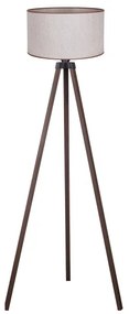 Duolla - Lampada con piedistallo 1xE27/60W/230V diametro 44 cm beige/marrone