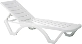 Set Lettini Da Sole Aqua, Comfort Regolabile E Stabile Per İl Tuo Giardino / Weiß